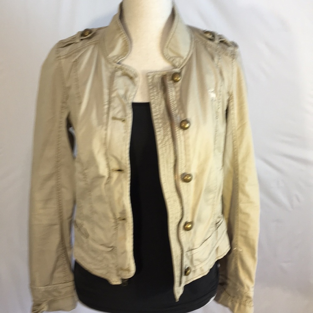 Khaki Abercrombie and Fitch Moro jacket